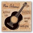 New Orleans Sound by Anji Allen 9"x9" Art Print Poster