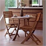 Skagerak 1600522 /1600400 Vendia 3 Piece Teak 2-Seat Dining Set