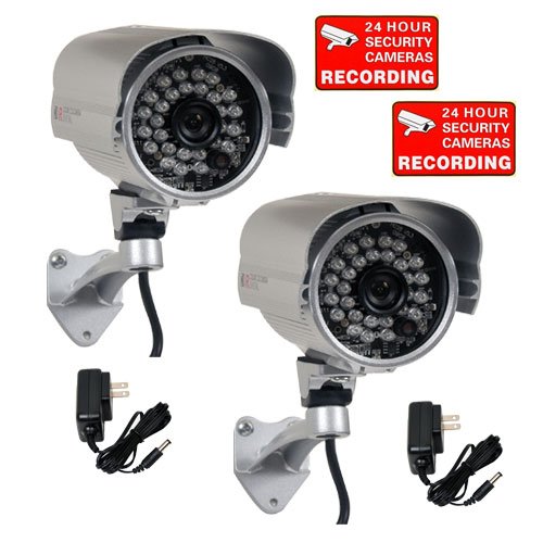 VideoSecu 2 Pack 1/3'' SONY Effio CCD 600TVL ...