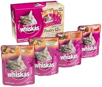 Whiskas Choice Cuts Poultry Variety Pack (Turkey, Turkey with Giblets, Chicken, Mixed Grill) Food for Cats & Kittens, 3-Ounce Pouches (Pack of 48) Reviews