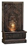 Sitting Buddha Panel Natural Finish Fountain