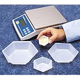 SEOH Plastic Hexagonal Weigh Boats Medium Dish 100pk