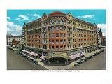 The Commonwealth Building and Pantages Theatre - San Diego, CA Giclee Poster Print, 12x9