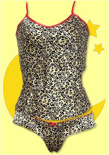 Mary Green Lynx with Strawberry Glow Cami & Thong