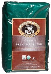 Jeremiah's Pick Coffee Organic Breakfast Blend Whole Bean Coffee, 32-Ounce Bag (Pack of 2)
