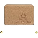 Premium Cork Yoga Block | Sustainable & Eco Friendly | Made of the Finest Natural Cork for Better Support, Balance & Comfort | Perfect for Beginners to Advanced Yogis 3" x 6" x 9"