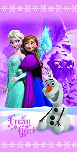 Disney beach towel frozen anna & elsa frozen heart bath towel…