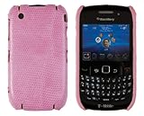 Hard Snake Skin Case for BlackBerry Curve 8520 / 8530 / 9300 - Light Pink