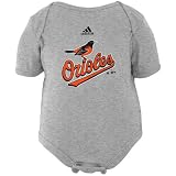 MLB adidas Baltimore Orioles Infant Ash Team Logo Creeper (6-9 Months)