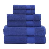 Contemporary Home 6-pc Towel Set - Royal Blue