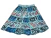 Maxi Skirt Blue Cotton Ari Embroidered Indi Maxi Skirt