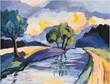 Landschaft bei Ekenstein art print 60x80cm by Aukje Niemeijer-Boerema