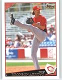 2009 Topps Baseball Card # 513 Bronson Arroyo - Cincinnati Reds - Shipped In Protective Screwdown Display Case!