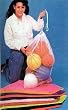 36" Mesh Tote White - Sports Exercise Equipment - Set of Four (4)