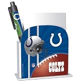 Indianapolis Colts Stationery Desk Caddy with Matching Ballpoint Grip Pen - NFL (12019-QUL)