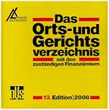 Das Orts- und Gerichtsverzeichnis 2008, 1 CD-ROM Mit den zust�ndigen Finanz�mtern. F�r Windows 98/Me/NT/2000/XP - 