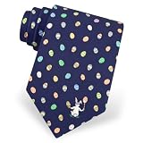 Men's Silk Easter Artist Tie by Alynn Novelty In Navy Blue