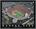 Kansas City Chiefs - Arrowhead Stadium Aerial - Lg - Plaque Mounted & Laminated Print