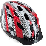 Sport DirectTM 18 Vent Bicycle Bike Cycle Helmet Junior/Adult Red/Silver 56-58cm CE EN1078 TUV Approvals