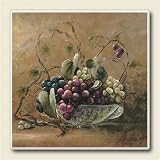 AbsorbaStone Coaster set~ Grapevine Breeze ~4 Tile Drink Coasters ~ code 024
