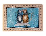 Meow Cat Cushioned Comfort Anti Fatigue Padded Throw Area Rug Kitchen Decor Mat