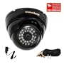 VideoSecu Vandal Proof CCTV Day Night IR Dome Camera Weatherproof with Free Power Supply Warning DeCal W70