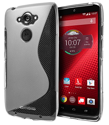 Motorola DROID Turbo Ballistic Nylon Case, Cimo [Wave] Premium Slim TPU Flexible Soft Case For Motorola DROID Turbo (Ballistic Nylon Only) - Clear