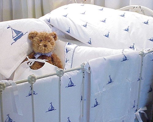 By the Sea Sailboats Crib Bedding Set by Sweet William