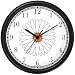 White Daisy Flower Flower - JP Wall Clock by WatchBuddy Timepieces (Black Frame)
