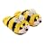 Aroma Home Fuzzy Friends Slippers - Bumble Bee