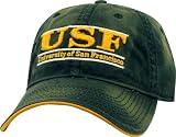 San Francisco Intense Washed Team Color with Classic Bar Design Adjustable Twill Hat