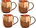 Hammered Copper Moscow Mule Mug /Cup,with Copper Handle, Size-16 Ounce ,Set Of-4