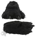 Fuzzy Black Bear Claw Slippers for Women and Men Women