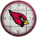NFL 12" Art Glass Clock