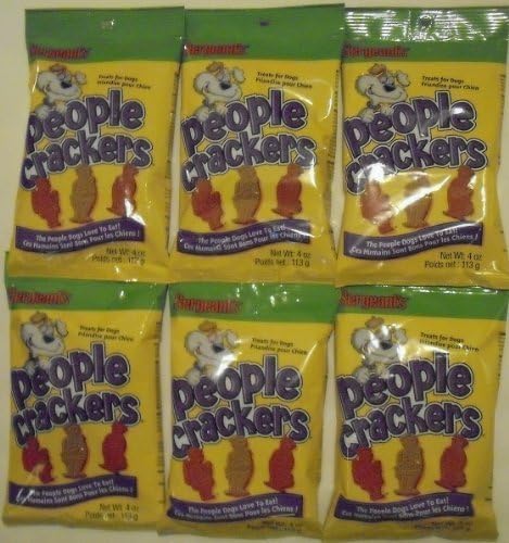 Sergeant's People Crackers Lot of 6 Bags