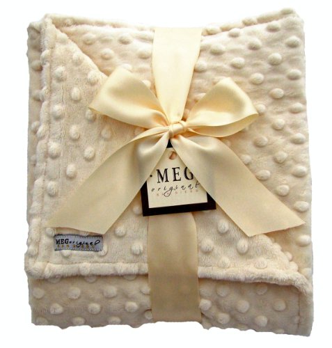 Meg Original Vanilla Minky Dot Blanket picture