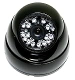 1/3" Sharp CCD 420 TV Line 24 LED IR Infrared Vandal-Proof Dome Camera BLK