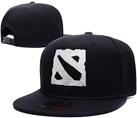 DOTA Logo Adjustable Snapback Caps Embroidery Hats - Black/White