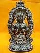 Patanjali Statue Incarnation of Adisesha Hand Carved Black Stone Sculpture 9 Inch