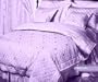 11pc Cotton fully stitched comforter set plus sheet sets, King, purple