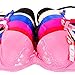 MaMia Women's 6 Push Up Bras Lot Lace Detail Solid Colors