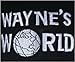 Waynes World Hat Wayne's Embroidered Baseball Cap Adjustable Black
