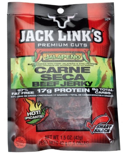 Jack Link's Jalapeno Carne Seca Beef Jerky 1.5-oz. Packages (Pack of 10)