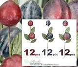 36 pcs 12 Berry Hand Wrapped Artificial Fruit Pick for Christmas Decoration