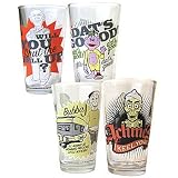 Jeff Dunham 16-oz Pint Glasses (Set of 4) - Walter, Peanut, Bubba J & Achmed