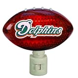 Pack of 2 NFL Miami Dolphins Football Shaped Night Lights