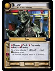 Entertainment Memorabilia: STAR TREK CCG 2E IAMD DARKLY SLAR GORN SLAVE MASTER 13R96 - Decipher