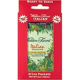  : Walden Farms Italian Dressing Single Packets Calorie Free, Carb Free, Fat Free, Sugar Free. 6 1oz. Packets per box
