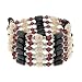 Magnetic Wrap Necklace/Bracelet - Purple with Freshwater Pearls - 32 Inches in Length
