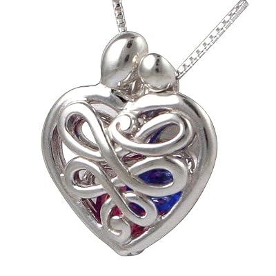 Small Mother's Heart Birthstone Locket with Set of 12 Birthstones